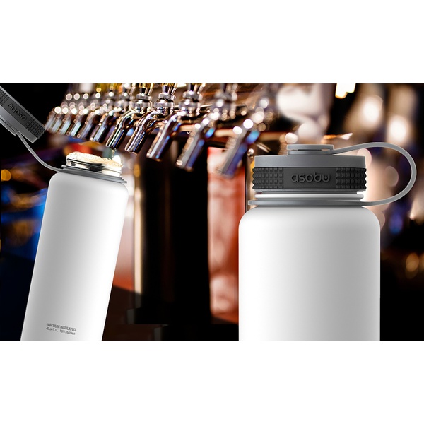 Термос Asobu Mighty Flask белый, 1,1 л