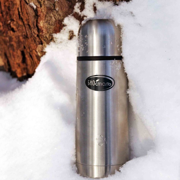 Термос Biostal NB-350 (узкое горло) стальной, 0,35 л