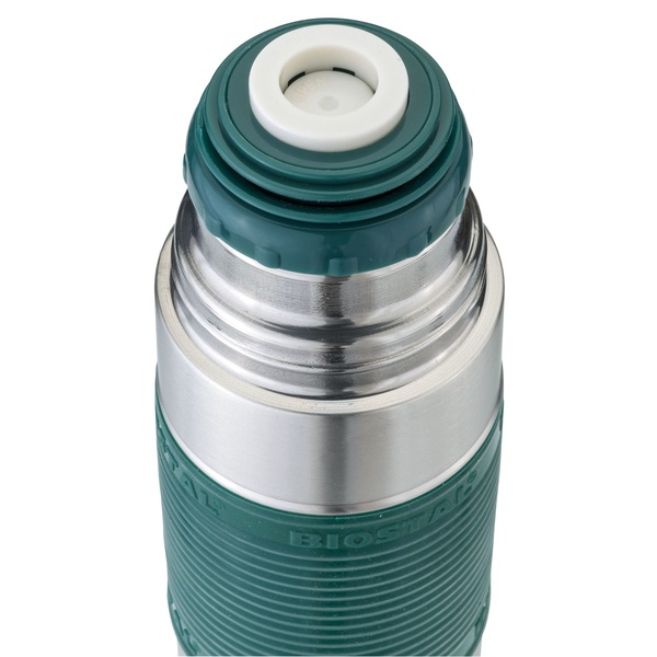 Термос Biostal Fler NB-750P-G с силиконовой вставкой зелёный, 0,75 л