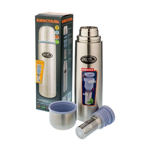 Термос Biostal NB-1000Z стальной, 1 л