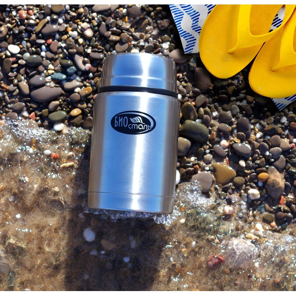 Термос Biostal NTS-500 (с ложкой) стальной, 0,5 л