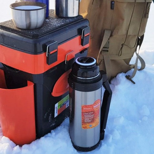 Термос Biostal Спорт NGP-1800P стальной, 1,8 л