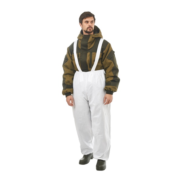 Костюм маскировочный Skadi Gear Вьюга анорак белый, бязь