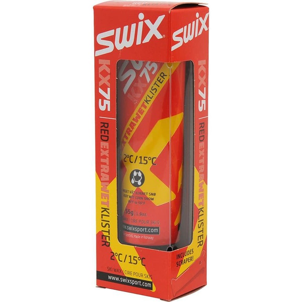 Клистер Swix Red Extra Wet со скребком 55 гр KX75