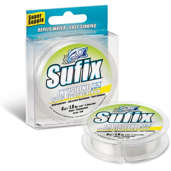 Леска зимняя Sufix Invisiline Ice Fluorocarbon 0.3 (50м)