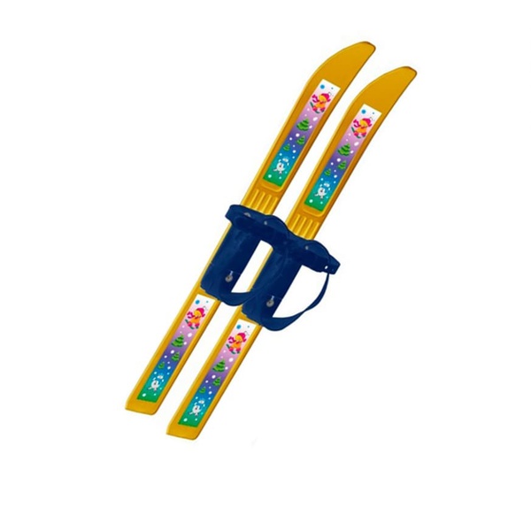 Лыжи Цикл Олимпик-спорт 66 см без палок мишки