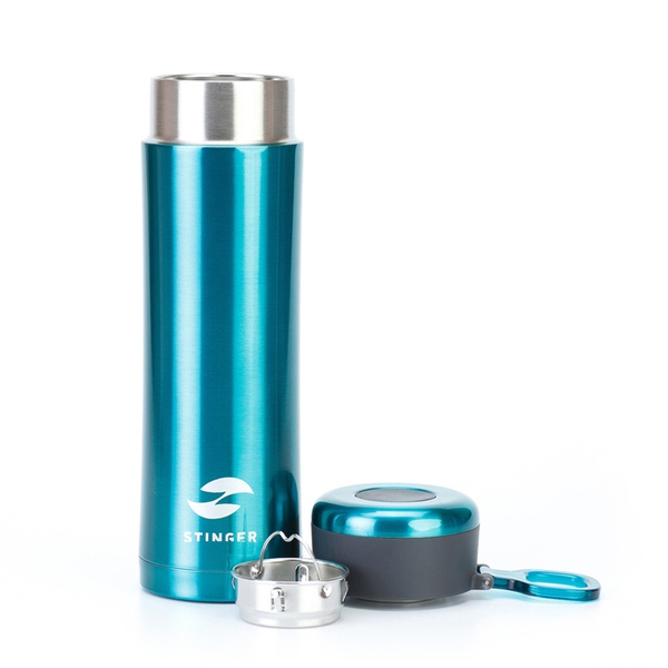 Термос Stinger HW-420-32-7714 с ситечком зелёный, 0,42 л