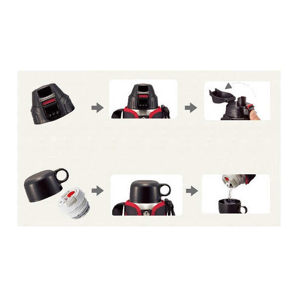 Термос Tiger MMN-W розовый, 0,8 л