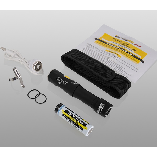 Фонарь ArmyTek Prime C2 Pro Magnet USB+18650 XHP35 теплый свет