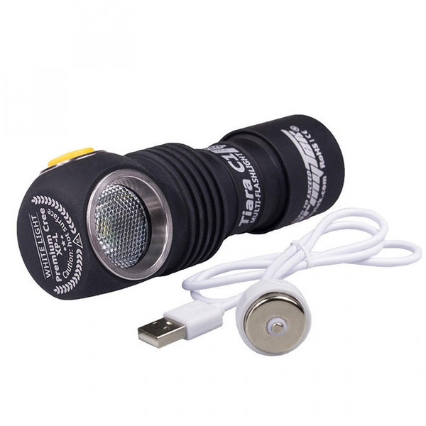 Фонарь ArmyTek Tiara C1 Pro Magnet USB+18350 теплый свет