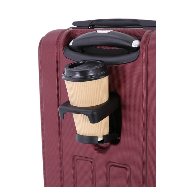 Чемодан Wenger Vaud с подставкой для кофе бордовый, 38 л