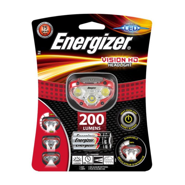 Фонарь налобный Energizer Vision HD Headlight