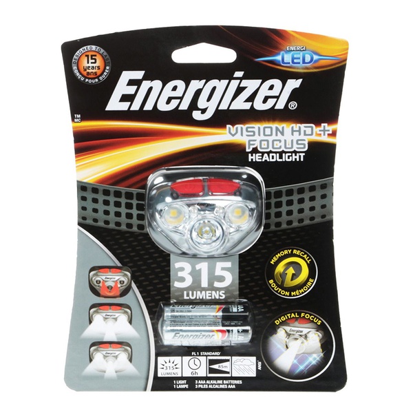 Фонарь налобный Energizer HL Vision HD Focus