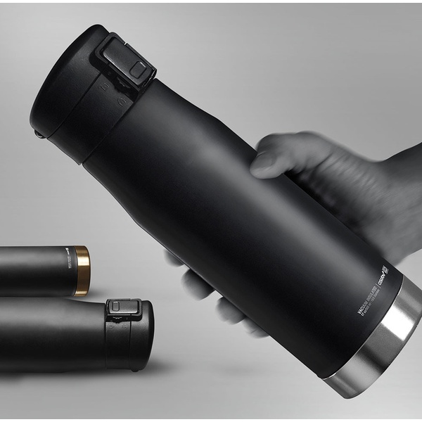 Термокружка Asobu Liberty Canteen чёрный/стальной, 0,5 л