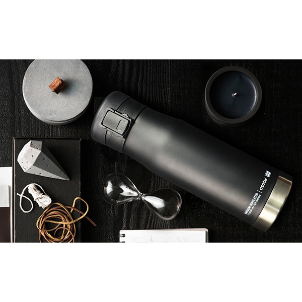 Термокружка Asobu Liberty Canteen чёрный/стальной, 0,5 л