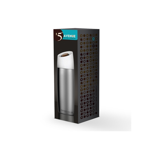 Термокружка Asobu 5Tth Avenue чёрный, 0,39 л