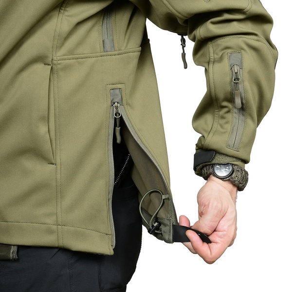 Куртка тактическая 5.45 Design Манул (софтшелл) olive