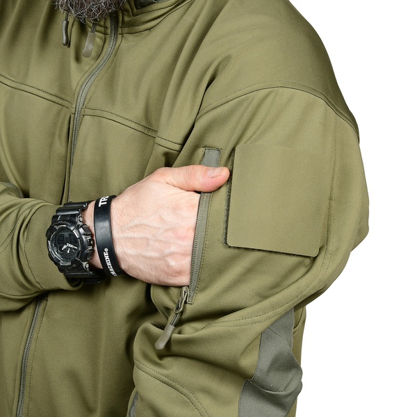 Куртка тактическая 5.45 Design Манул (софтшелл) olive