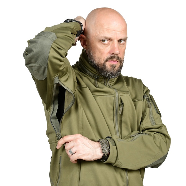 Куртка тактическая 5.45 Design Манул (софтшелл) olive