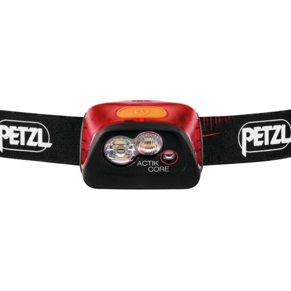 Фонарь налобный Petzl Actik Core красный
