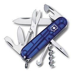 Нож Victorinox Climber полупрозрачный синий