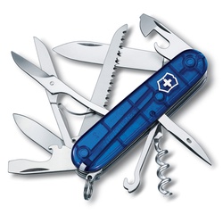 Нож Victorinox Huntsman полупрозрачный синий