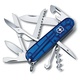 Нож Victorinox Huntsman полупрозрачный синий. Фото 1