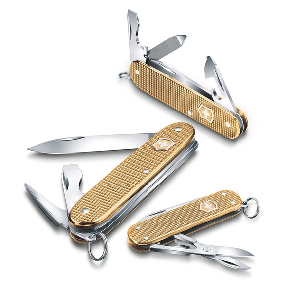 Нож Victorinox Alox Pioneer золотистый