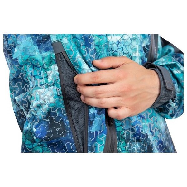 Куртка FHM Guard принт голубой/серый