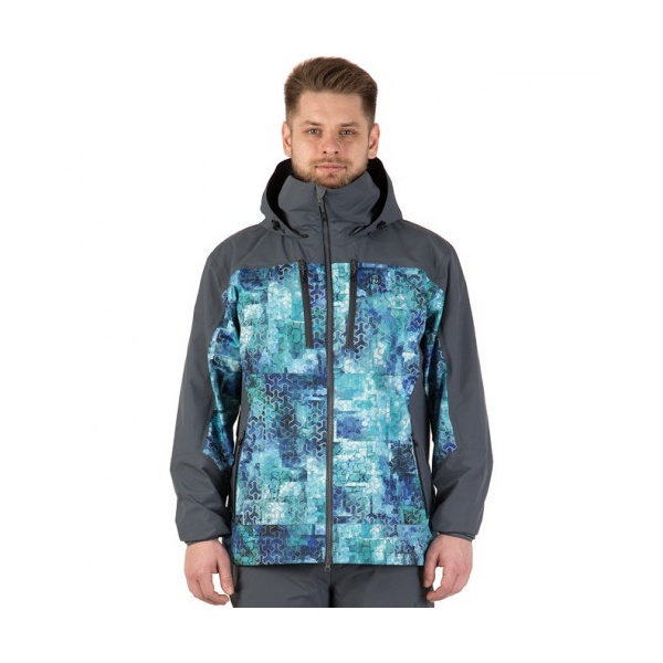 Куртка FHM Guard принт голубой/серый
