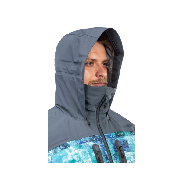 Куртка FHM Guard принт голубой/серый