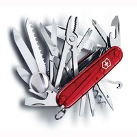 Нож Victorinox SwissChamp полупрозрачный красный