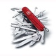 Нож Victorinox SwissChamp полупрозрачный красный. Фото 2