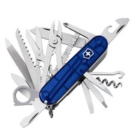 Нож Victorinox SwissChamp полупрозрачный синий