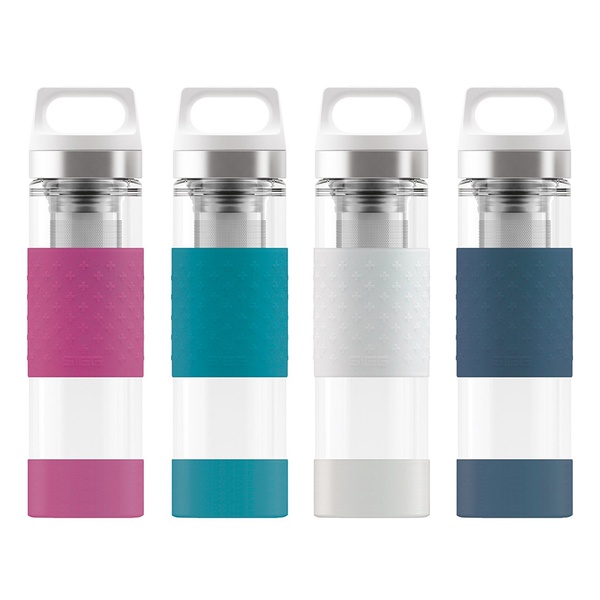 Термобутылка Sigg H&C Glass WMB Midnight розовый, 0,4 л