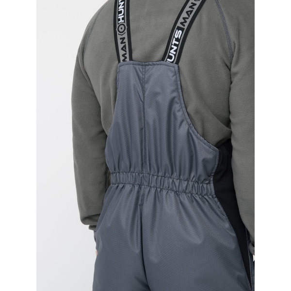 Костюм зимний Huntsman Полюс Lux серый/чёрный, тк. Cell