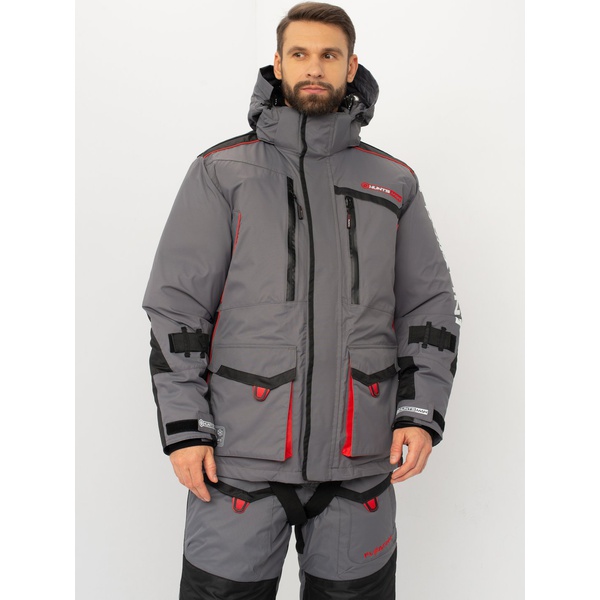 Костюм Huntsman Siberia Floating (поплавок) серый/чёрный, тк. Breathable