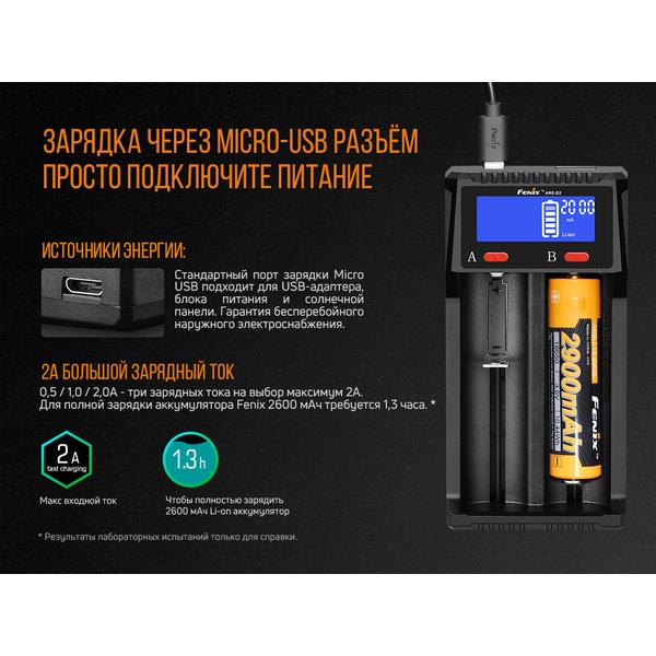 Устройство зарядное Fenix ARE-D2