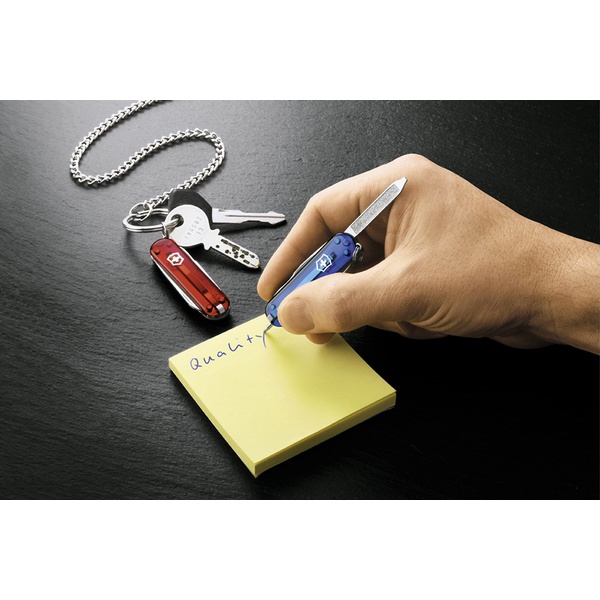 Нож-брелок Victorinox Classic Signature полупрозрачный красный