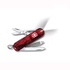 Нож-брелок Victorinox Classic SwissLite полупрозрачный красный. Фото 2