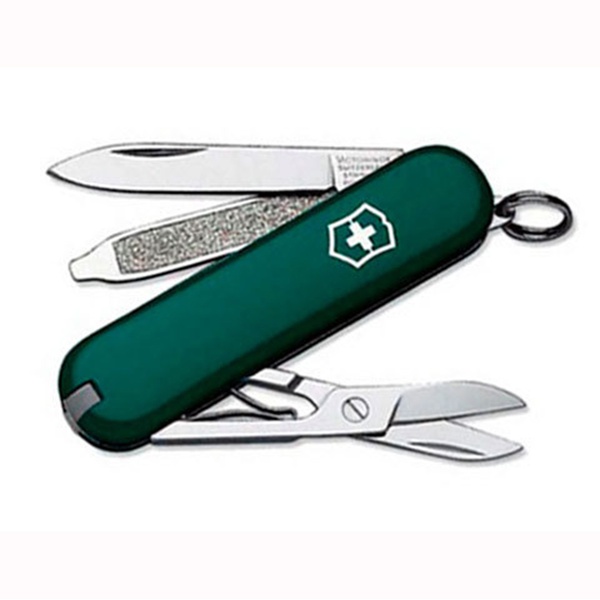 Нож-брелок Victorinox Classic зелёный