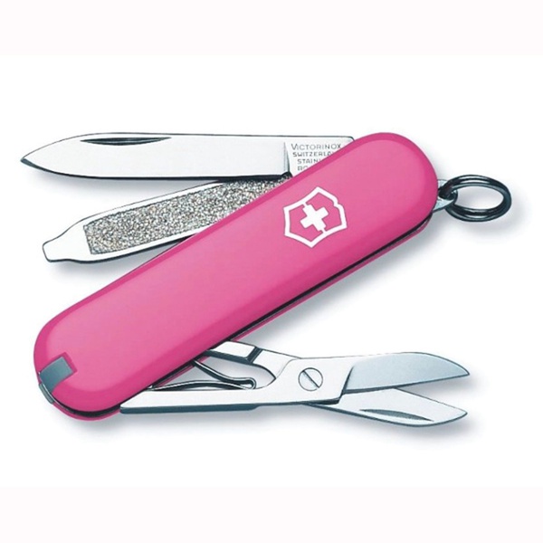 Нож-брелок Victorinox Classic светло-розовый
