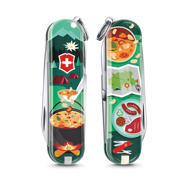 Нож-брелок Victorinox Classic LE 2019 swiss mountain dinner