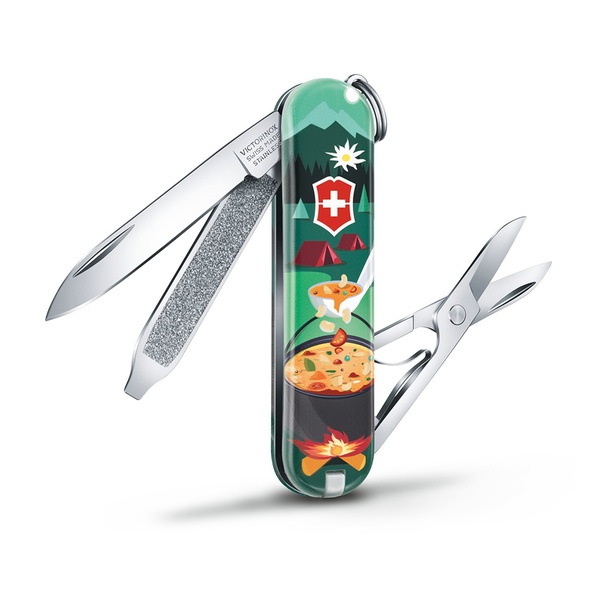 Нож-брелок Victorinox Classic LE 2019 swiss mountain dinner