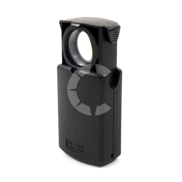 Лупа Следопыт кратность 30 диаметр 21 мм с подсветкой