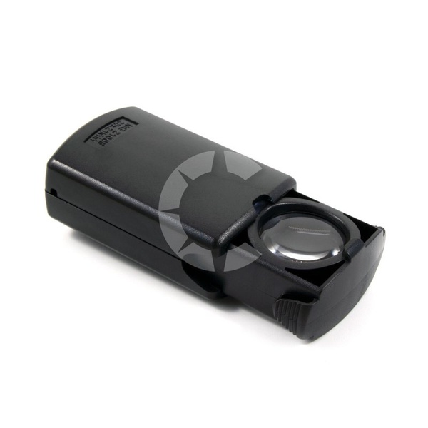 Лупа Следопыт кратность 30 диаметр 21 мм с подсветкой