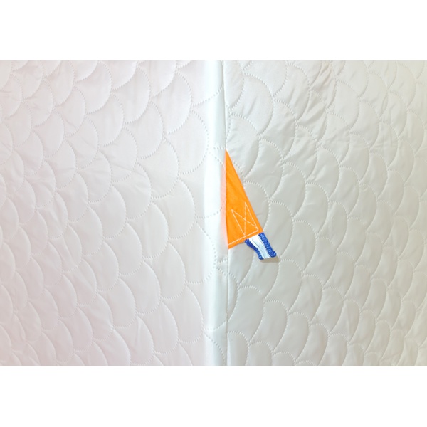 Палатка для зимней рыбалки Пингвин 2 Термолайт (каркас В95Т1) бело-оранжевый