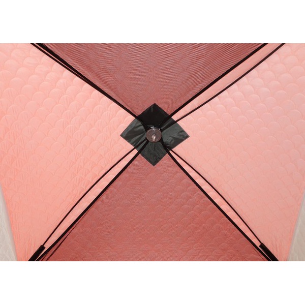 Палатка для зимней рыбалки Пингвин Призма Термолайт (каркас композит) бело-оранжевый