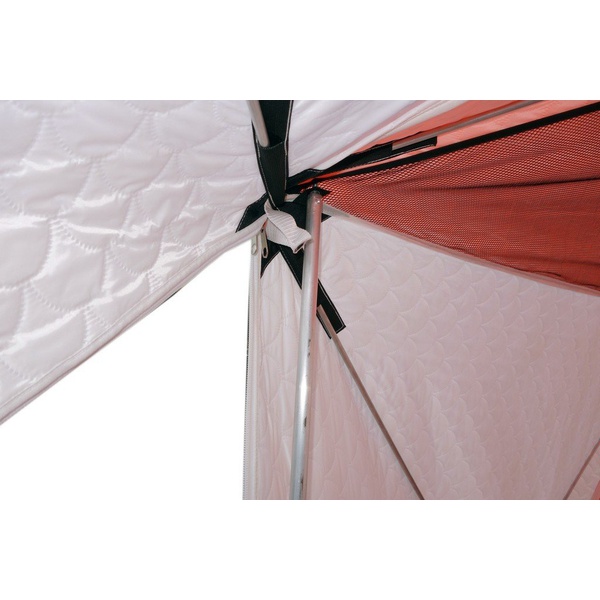 Палатка всесезонная Пингвин Призма Шелтерс Премиум Термолайт (каркас В95Т1) бело/оранжевый