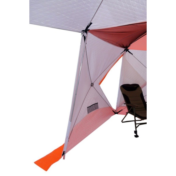 Палатка всесезонная Пингвин Призма Шелтерс Премиум Термолайт (каркас В95Т1) бело/оранжевый